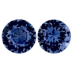 3.46 Ct Blue Sapphire Round Loose Gemstone