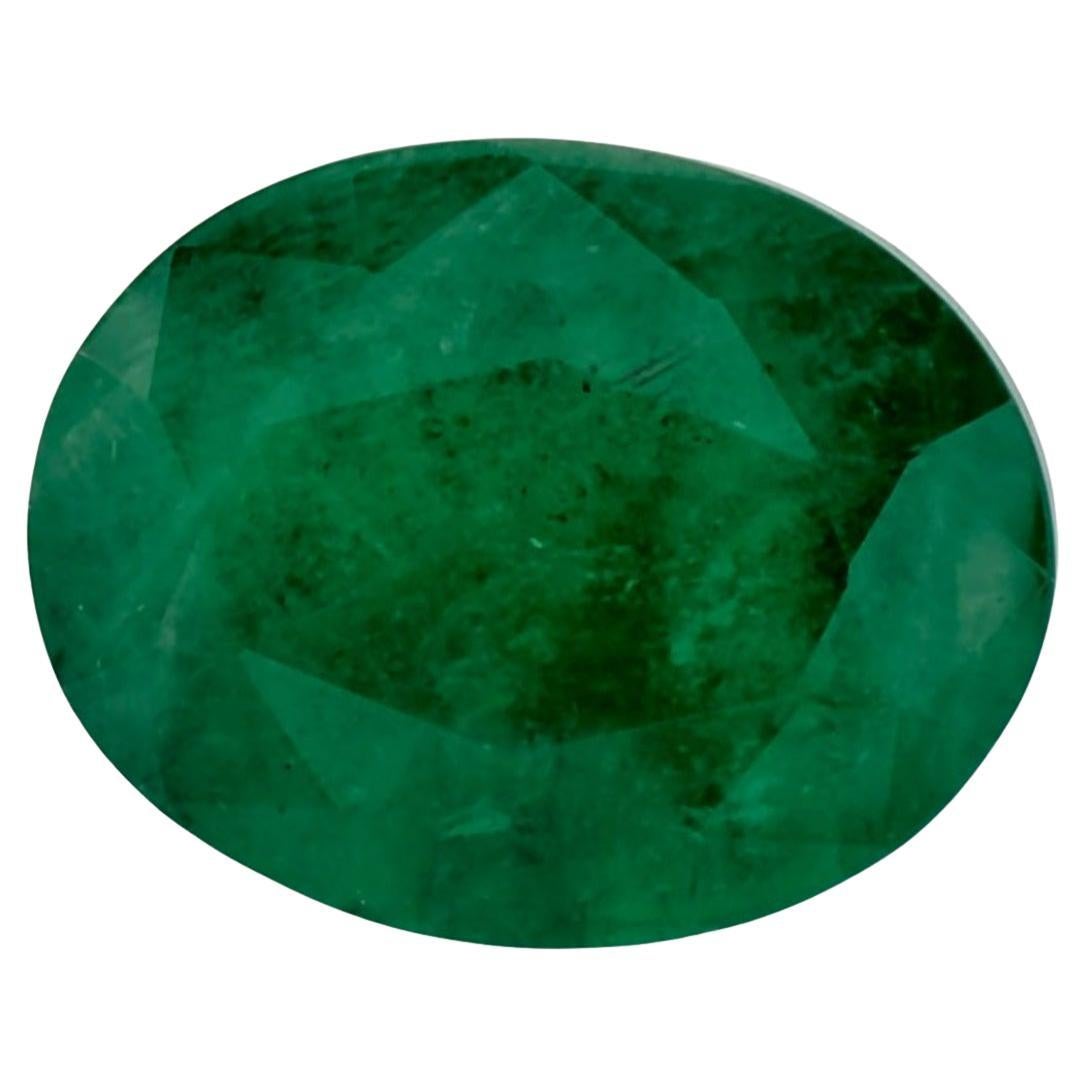 3.46 Ct Emerald Oval Loose Gemstone