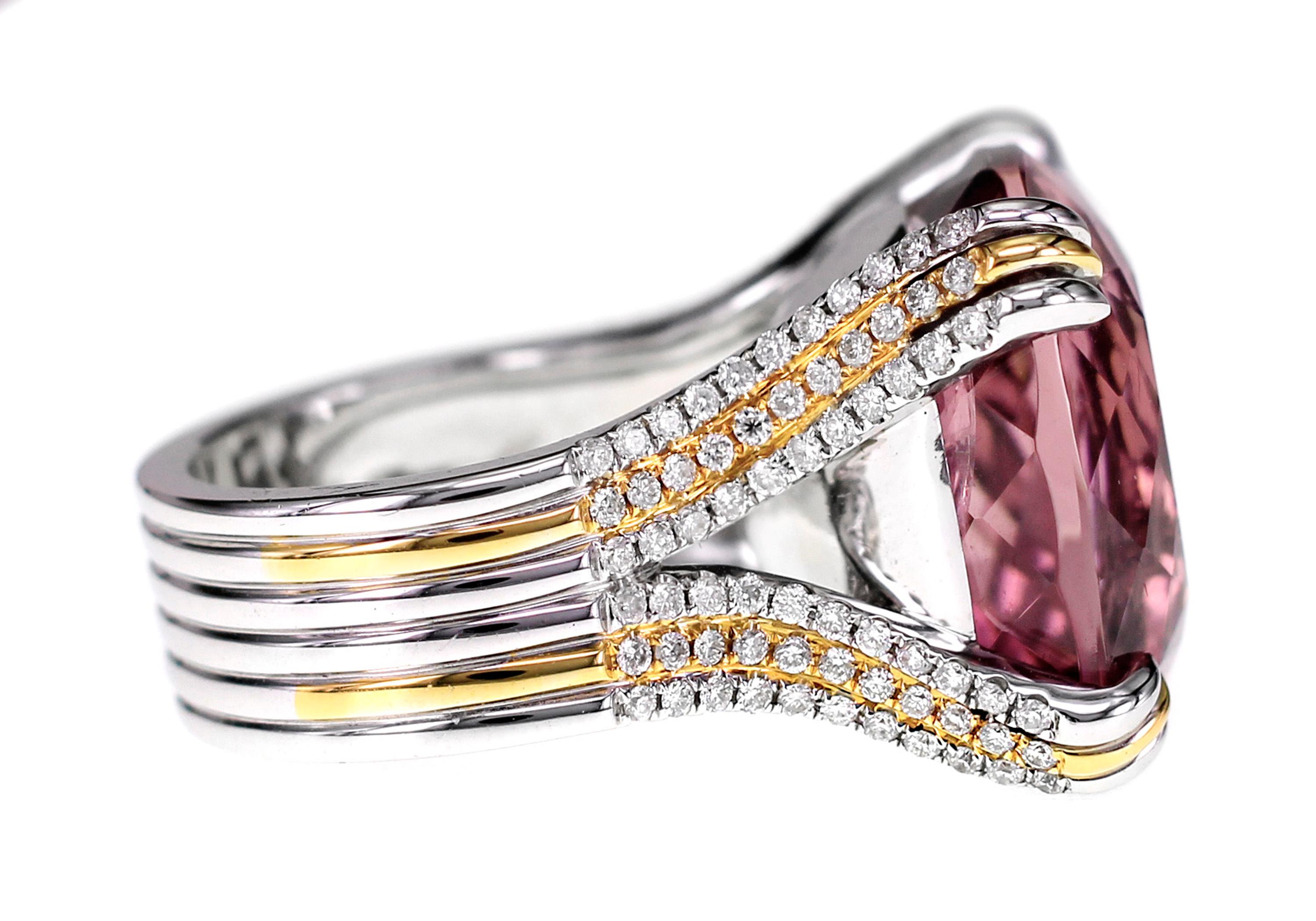 rubellite tourmaline ring