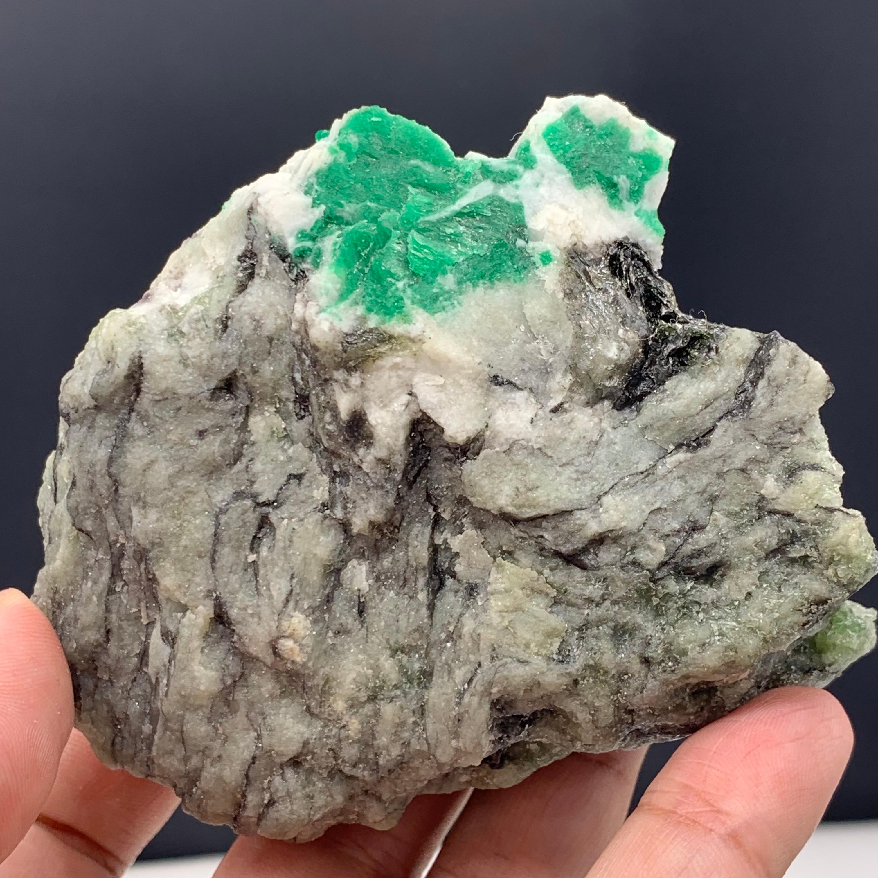 346.56 Gram Beautiful Emerald Specimen From Swat Valley, Pakistan  For Sale 5
