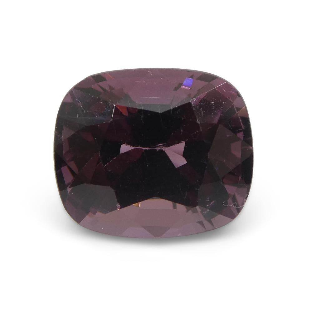Women's or Men's 3.46ct Rectangular Cushion Pink Spinel from Burma For Sale