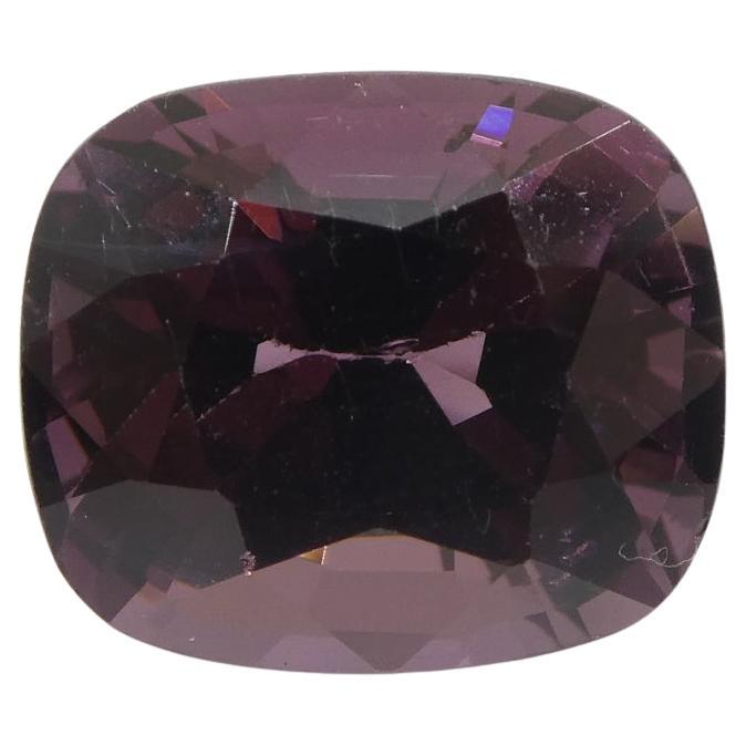 Spinello rosa rettangolare a cuscino di 3.46ct dalla Birmania