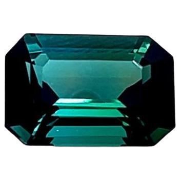 3.47 Carat Emerald Cut Tourmaline For Sale