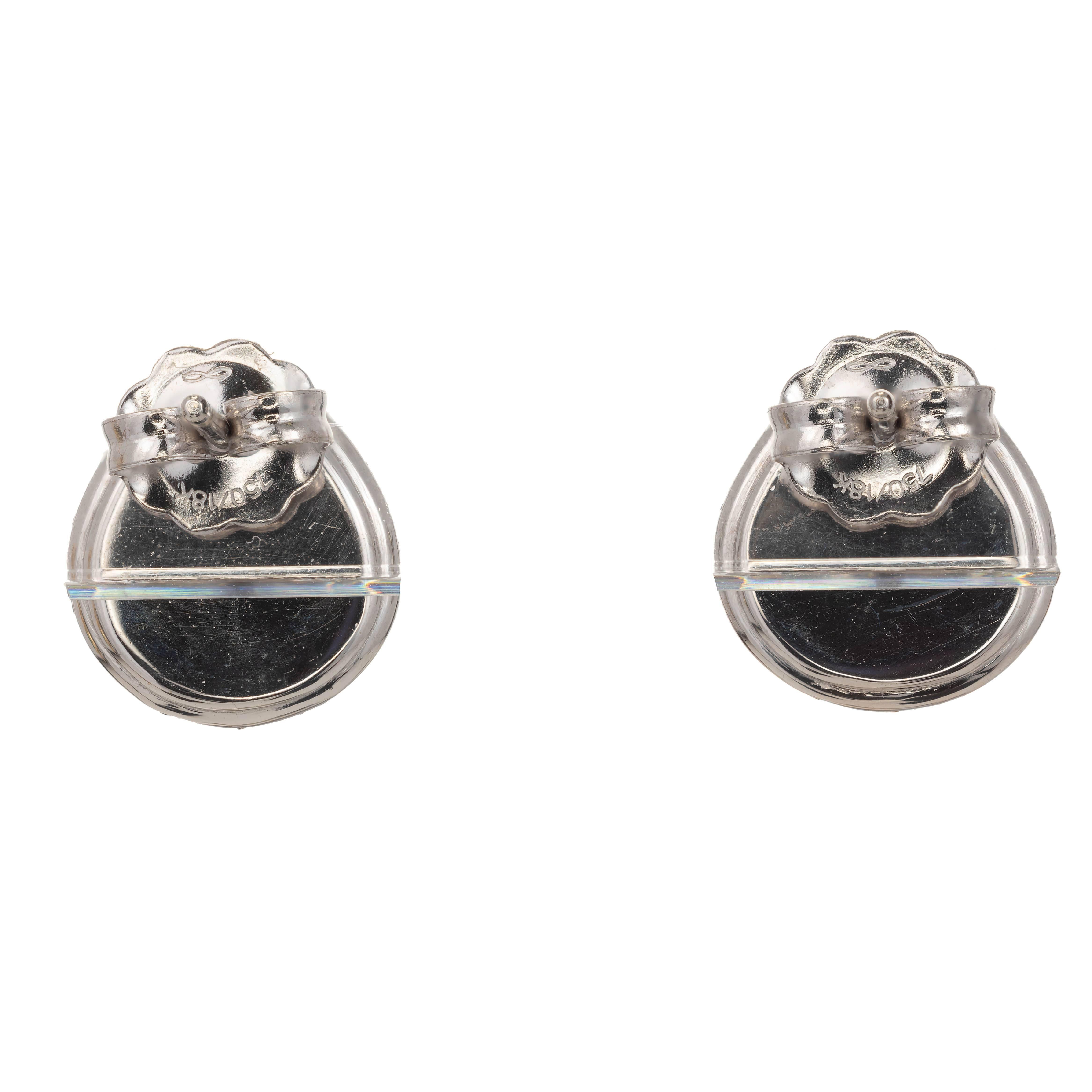 gray diamond stud earrings