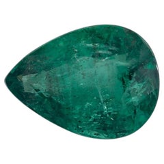 3.47 Ct Emerald Pear Loose Gemstone
