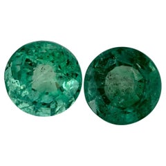 3.47 Ct Emerald Round Loose Gemstone