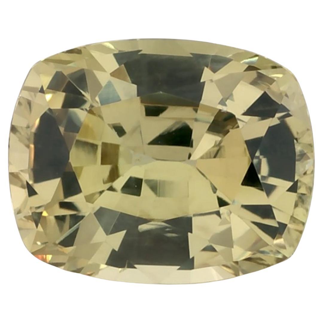 3.47 Ct Green Sapphire Cushion Loose Gemstone (pierre précieuse en vrac)