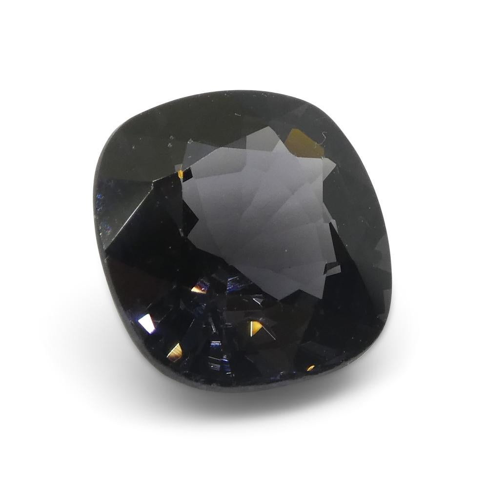 3.47ct Rectangular Cushion Grey Spinel from Burma (Spinelle grise rectangulaire de Birmanie) en vente 6