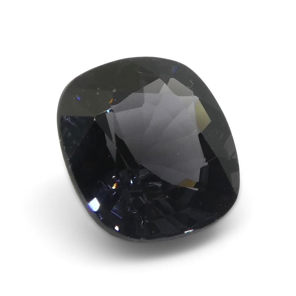 3.47ct Rectangular Cushion Grey Spinel from Burma (Spinelle grise rectangulaire de Birmanie) en vente 7