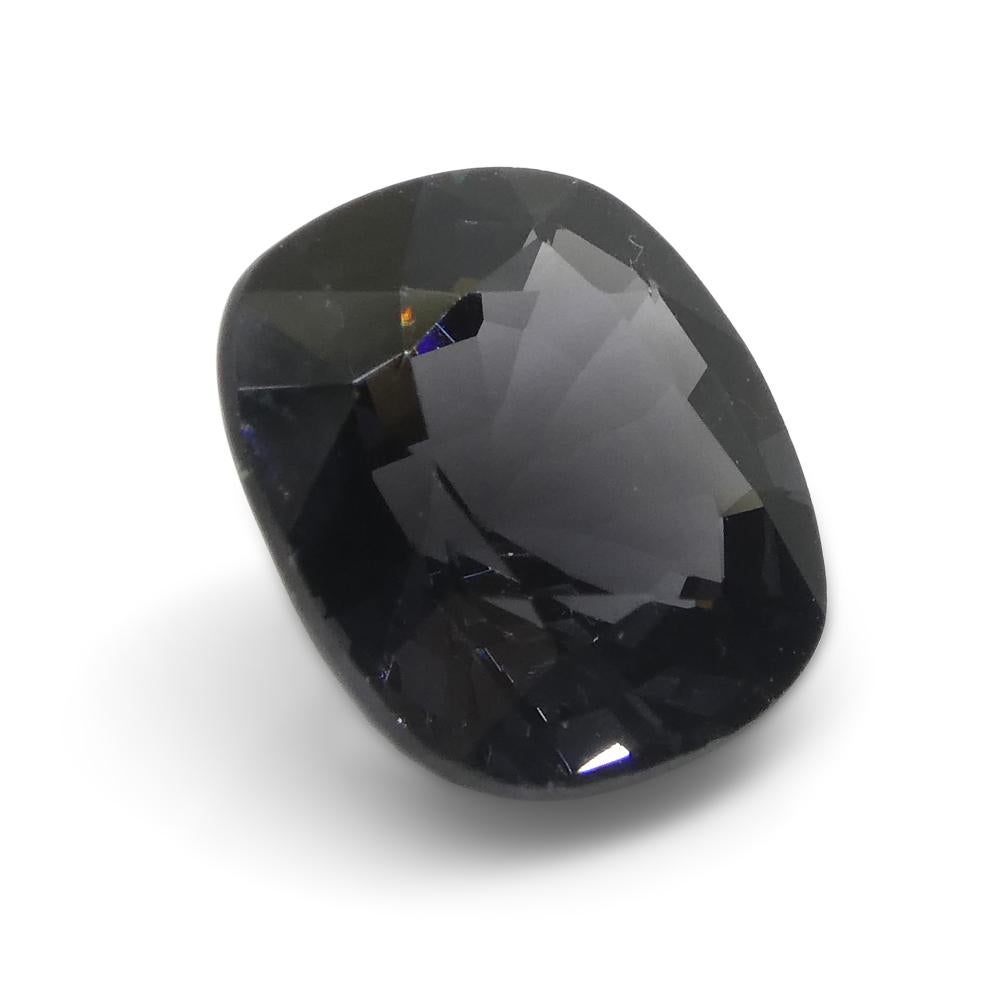 3.47ct Rectangular Cushion Grey Spinel from Burma (Spinelle grise rectangulaire de Birmanie) en vente 8