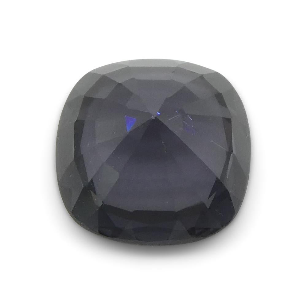 3.47ct Rectangular Cushion Grey Spinel from Burma (Spinelle grise rectangulaire de Birmanie) en vente 11