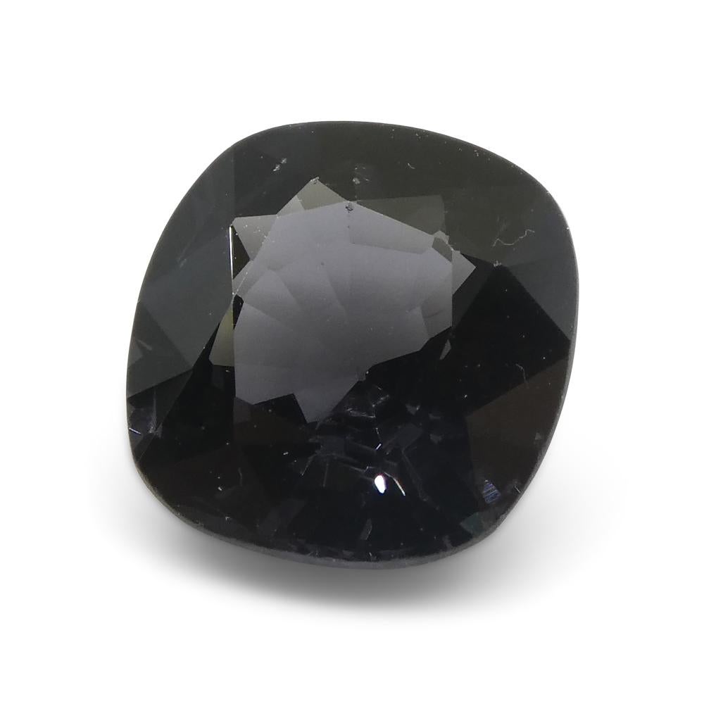 3.47ct Rectangular Cushion Grey Spinel from Burma (Spinelle grise rectangulaire de Birmanie) en vente 2