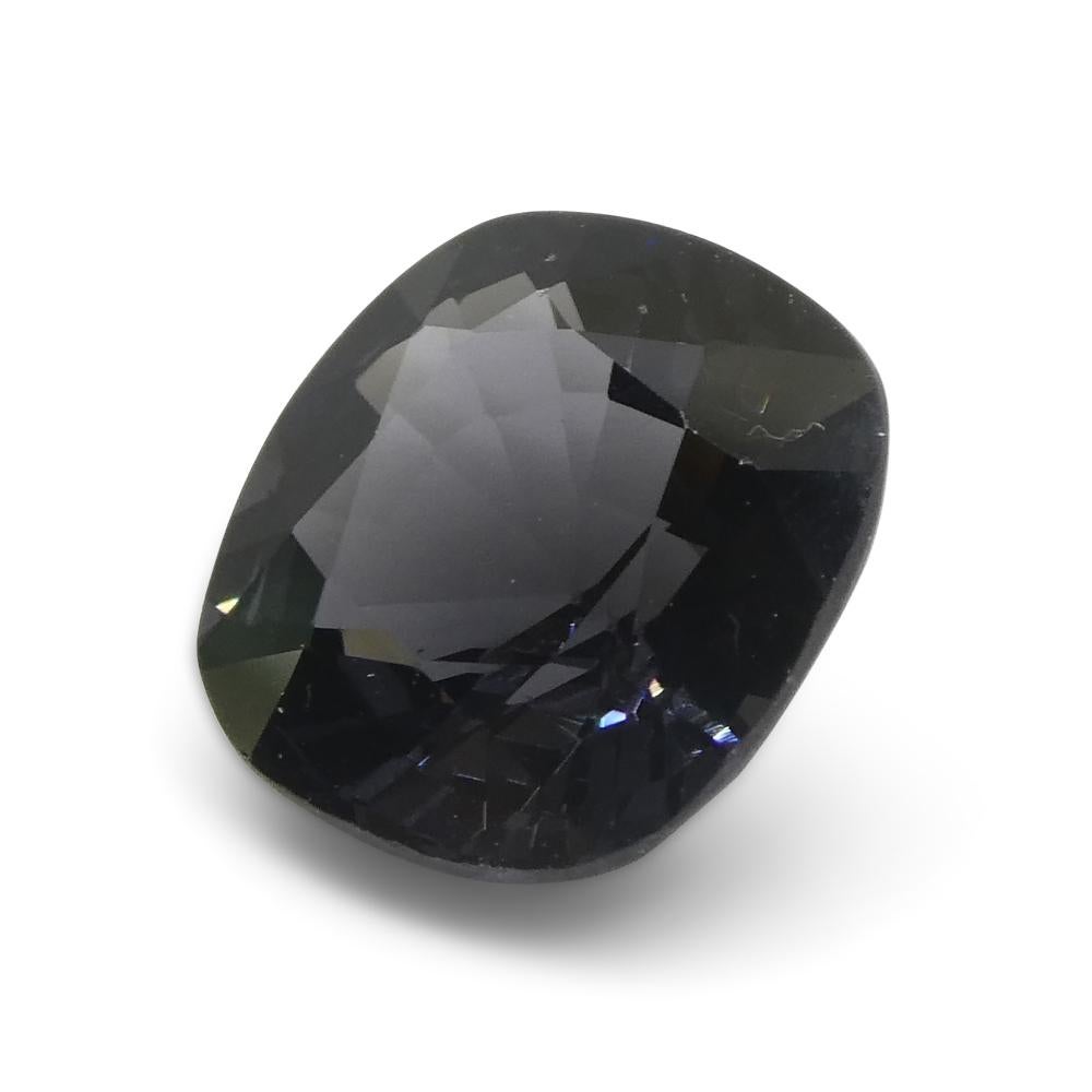 3.47ct Rectangular Cushion Grey Spinel from Burma (Spinelle grise rectangulaire de Birmanie) en vente 4