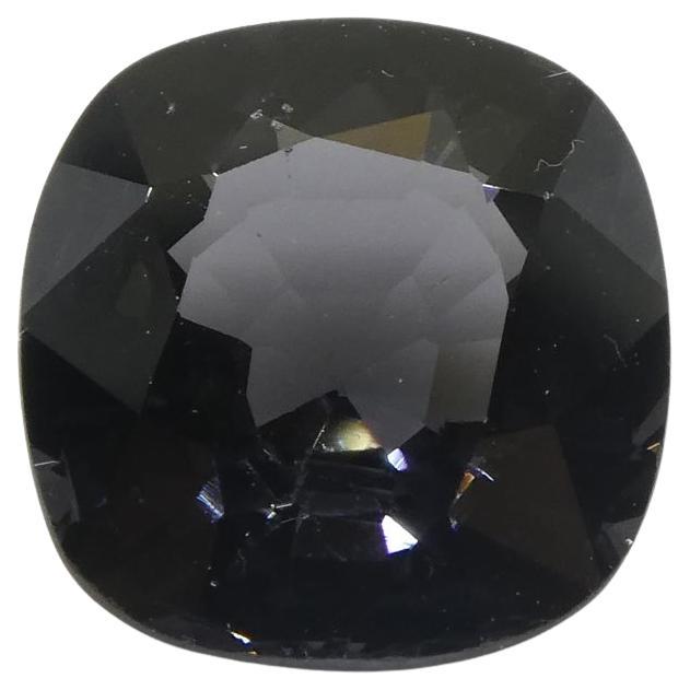 3.47ct Spinello grigio rettangolare a cuscino dalla Birmania