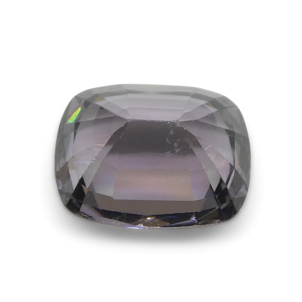 3.47ct Spinello viola rettangolare a cuscino dalla Birmania in vendita 7