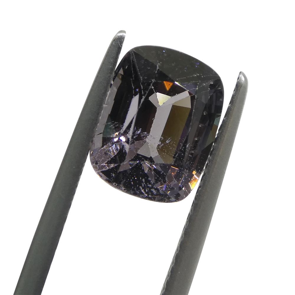 3.47ct Spinello viola rettangolare a cuscino dalla Birmania In condizioni Nuovo in vendita a Toronto, Ontario