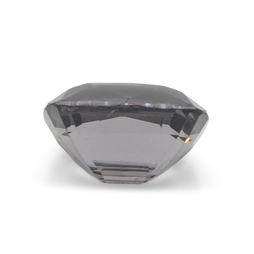 3.47ct Spinello viola rettangolare a cuscino dalla Birmania in vendita 5