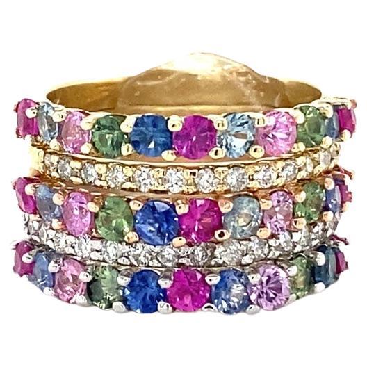 3.48 Carat Multi Color Sapphire Diamond Gold Stackable Bands

Beautifully curated Stackable Bands with Multi Color Sapphires and Diamonds!
These bands are so versatile and a best seller for us!
3.48 Carats Diamond Sapphire 14K Gold Stackable