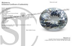 3.48ct Oval Blue Aquamarine from Brazil Unheated