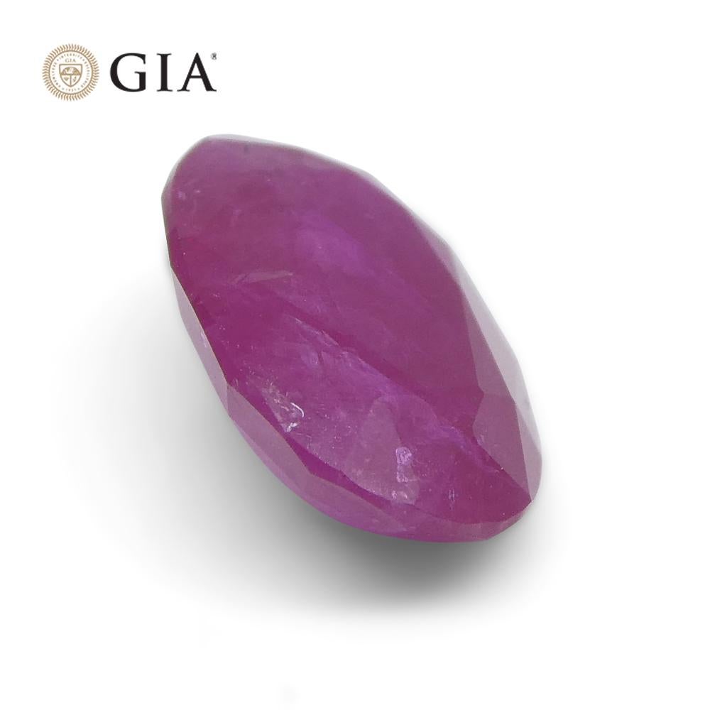 3,48ct Oval Taubenblutroter Rubin GIA zertifiziert Vietnam Unerhitzt 5