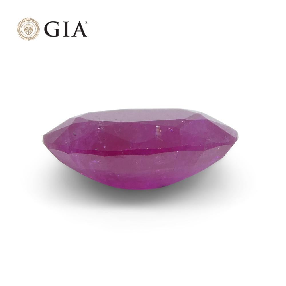 3,48ct Oval Taubenblutroter Rubin GIA zertifiziert Vietnam Unerhitzt 6