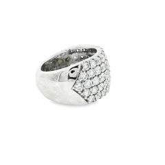 3.48ctw.  Pave Diamond Eternity Band in Platinum