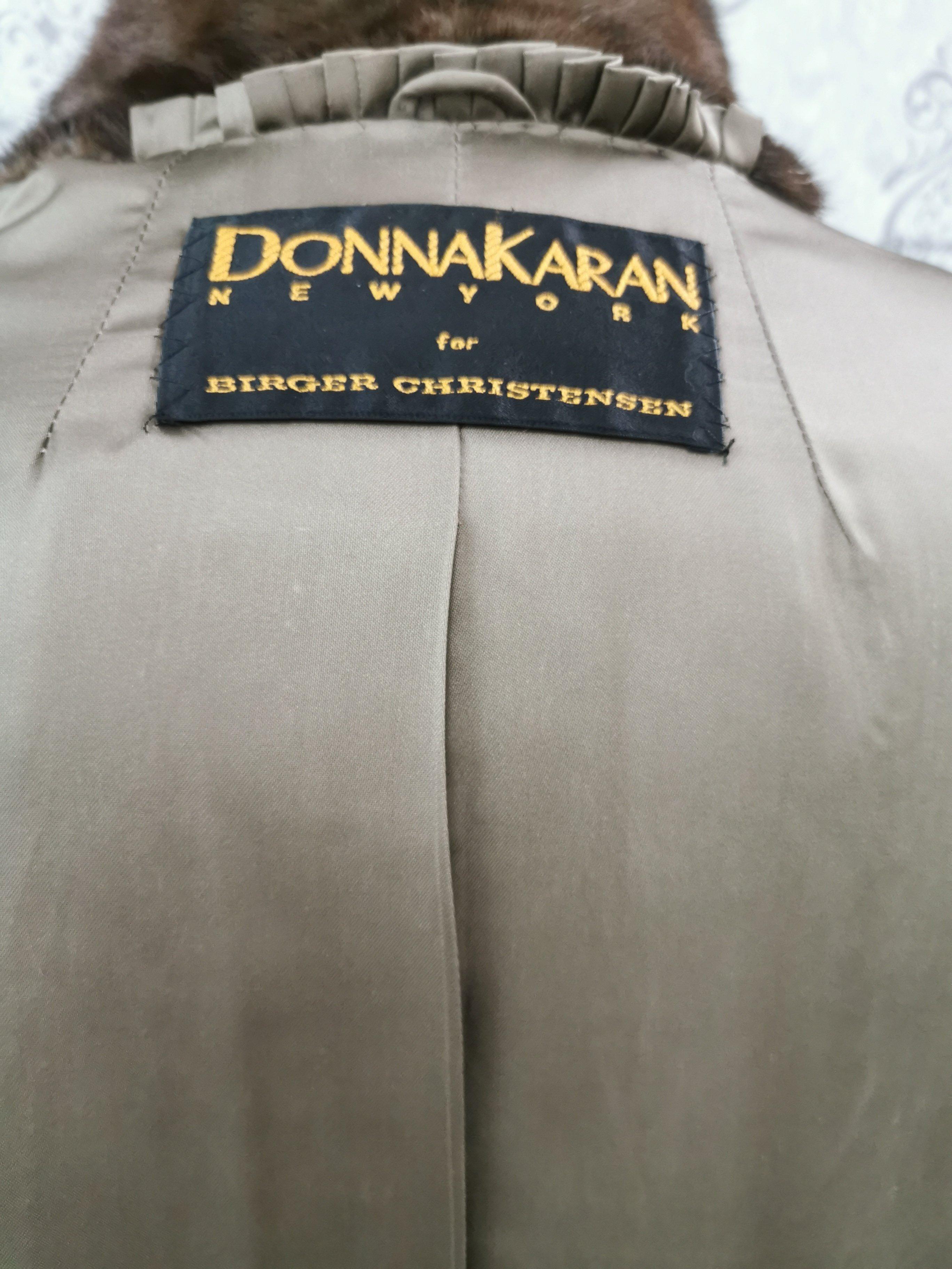 Donna Karan New York for Birger Christensen Demi-Buff Mink Fur Coat (Size 12) For Sale 2