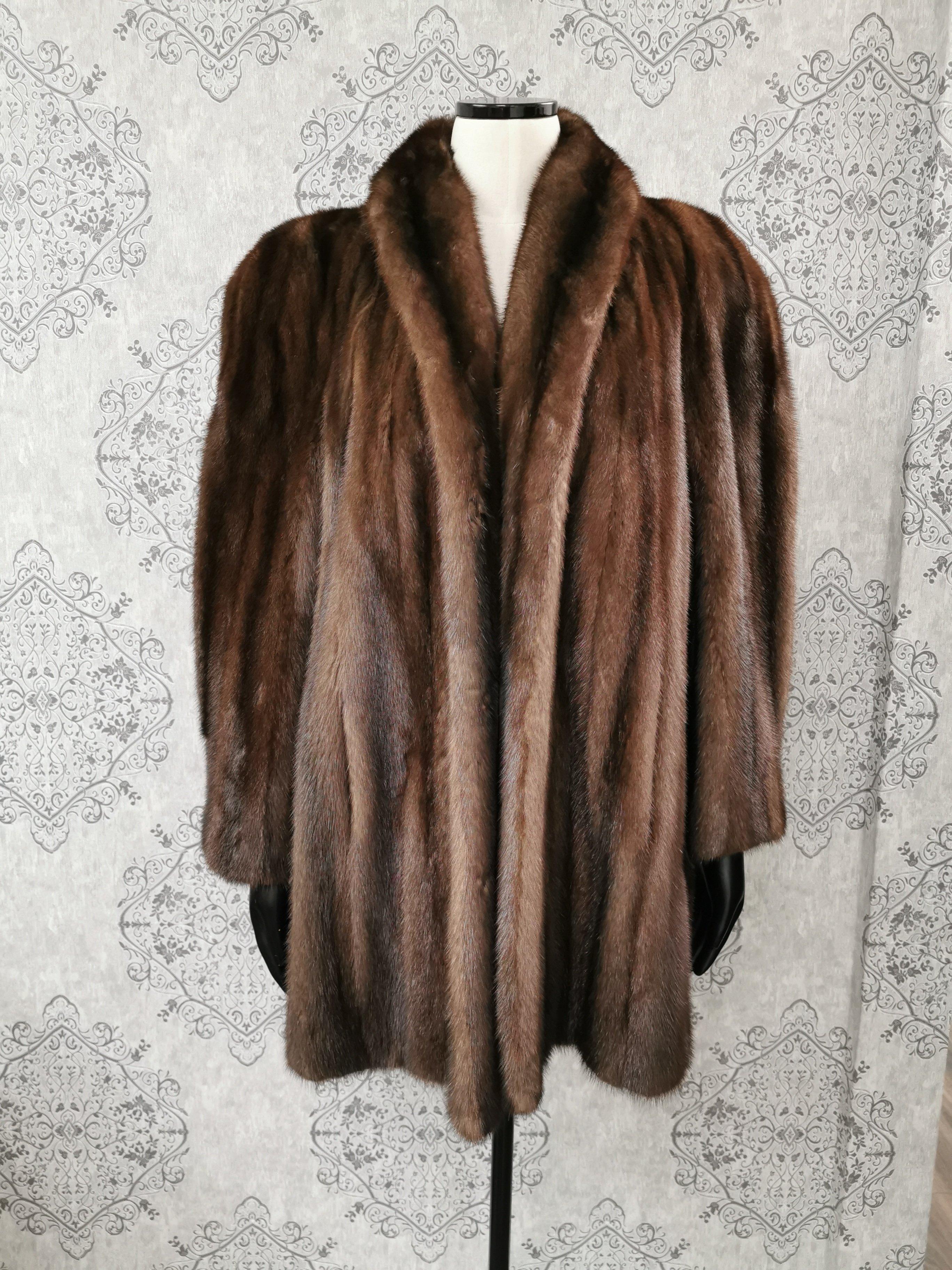 donna karan fur coat