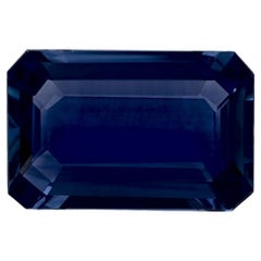3.49 Ct Blue Sapphire Octagon Cut Loose Gemstone
