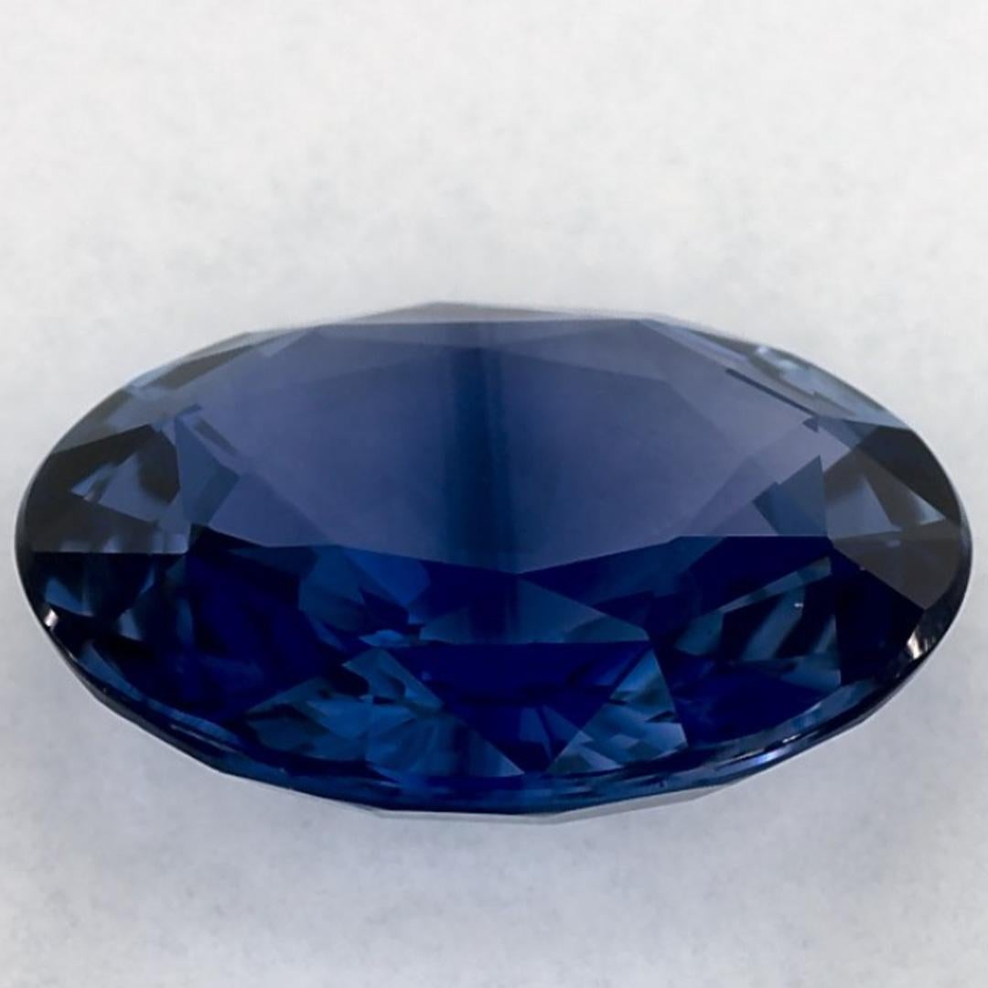 3.49 carati di zaffiro blu ovale sfuso In condizioni Nuovo in vendita a Fort Lee, NJ
