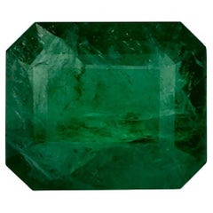 3.49 qt Esmeralda talla octágono Gema suelta