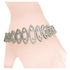 3.49 Ct Pave Set 14K Gold Diamond Bracelet