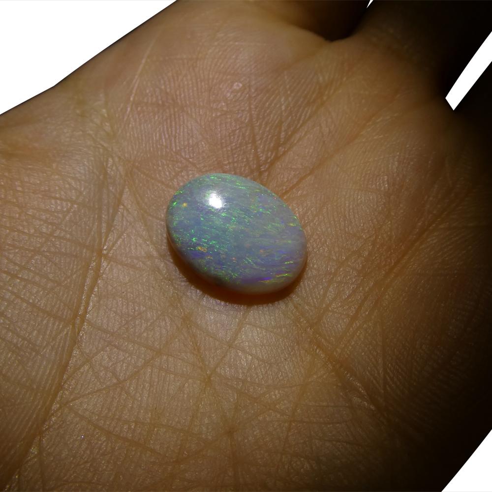 3.49ct Freeform Cabochon White Opal from Australia For Sale 8