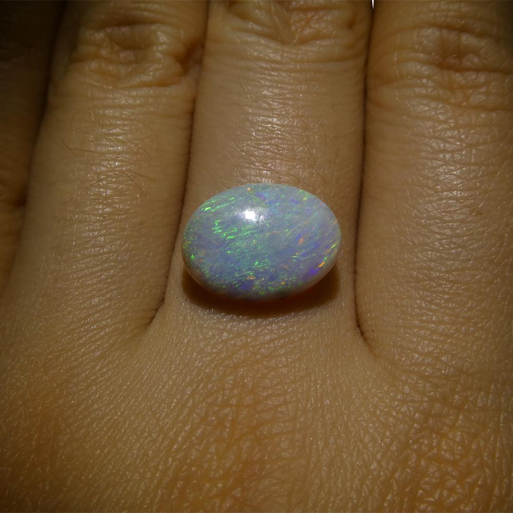 3.49ct Freeform Cabochon White Opal from Australia For Sale 9