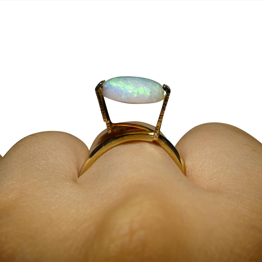 3.49ct Freeform Cabochon White Opal from Australia For Sale 1