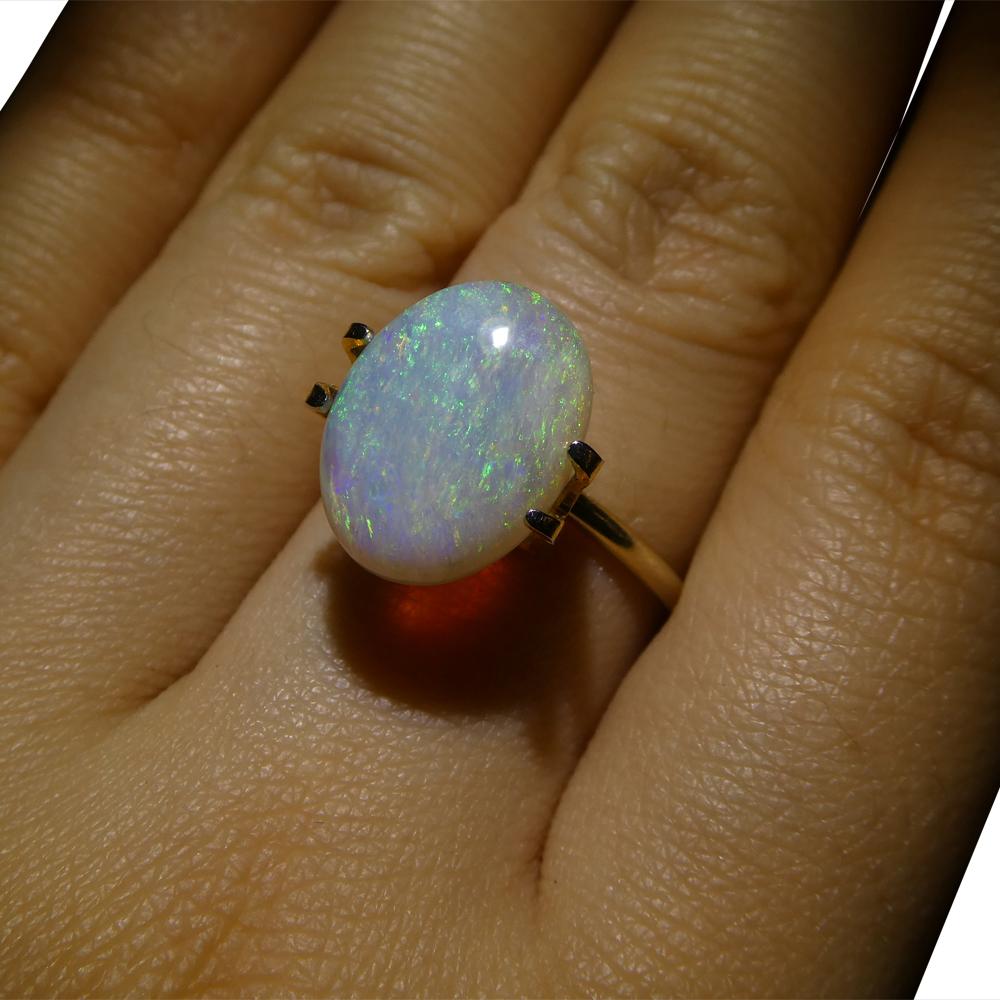 3.49ct Freeform Cabochon White Opal from Australia For Sale 4