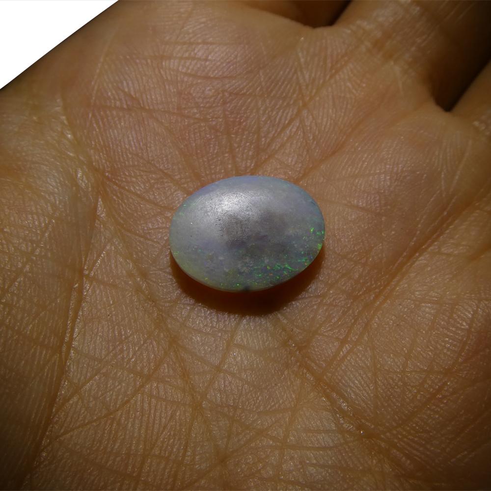 3.49ct Freeform Cabochon White Opal from Australia For Sale 5