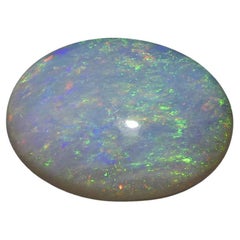 3.49ct Freeform Cabochon White Opal from Australia