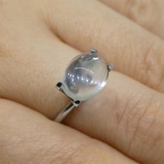 Cabochon-Blauer Aquamarin aus Brasilien, 3.4 Karat