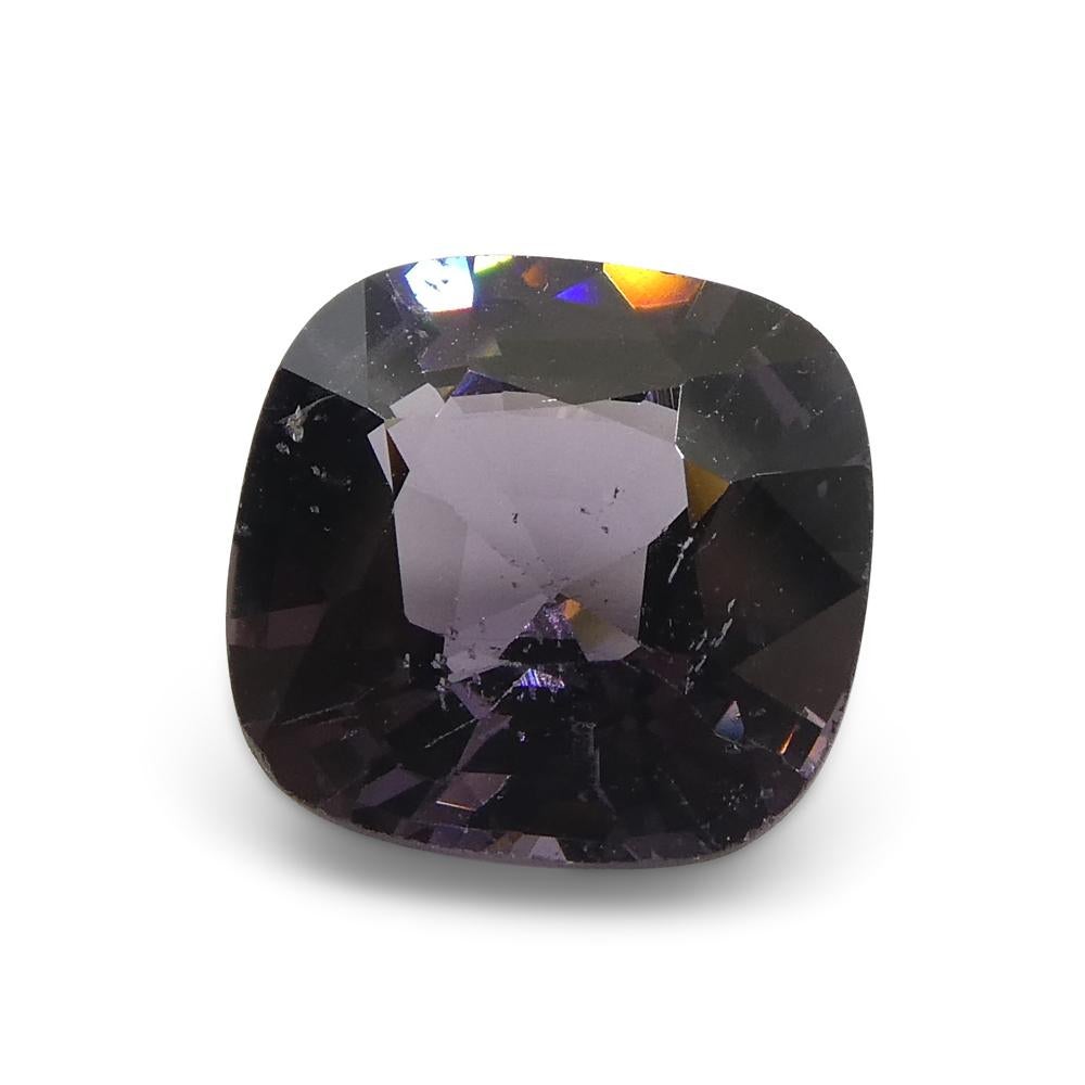 3.4ct Spinello viola rettangolare a cuscino dalla Birmania in vendita 7