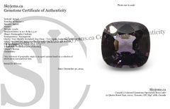 3.4ct Rectangular Cushion Purple Spinel from Burma