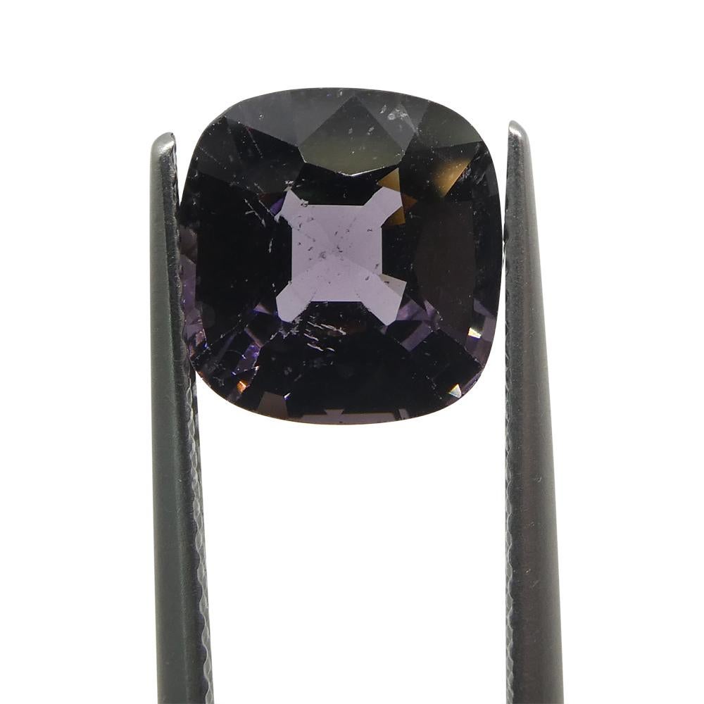 3.4ct Spinello viola rettangolare a cuscino dalla Birmania In condizioni Nuovo in vendita a Toronto, Ontario