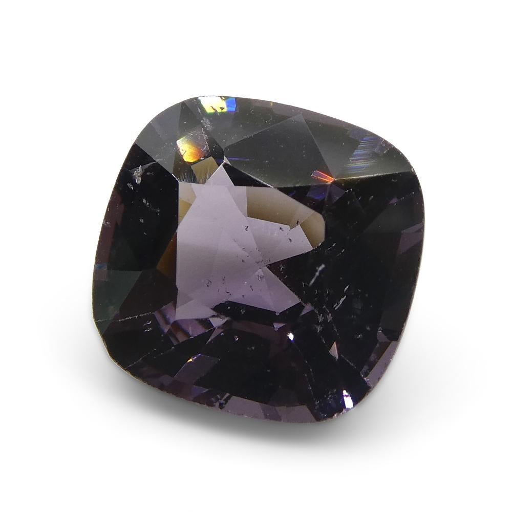 3.4ct Spinello viola rettangolare a cuscino dalla Birmania in vendita 1