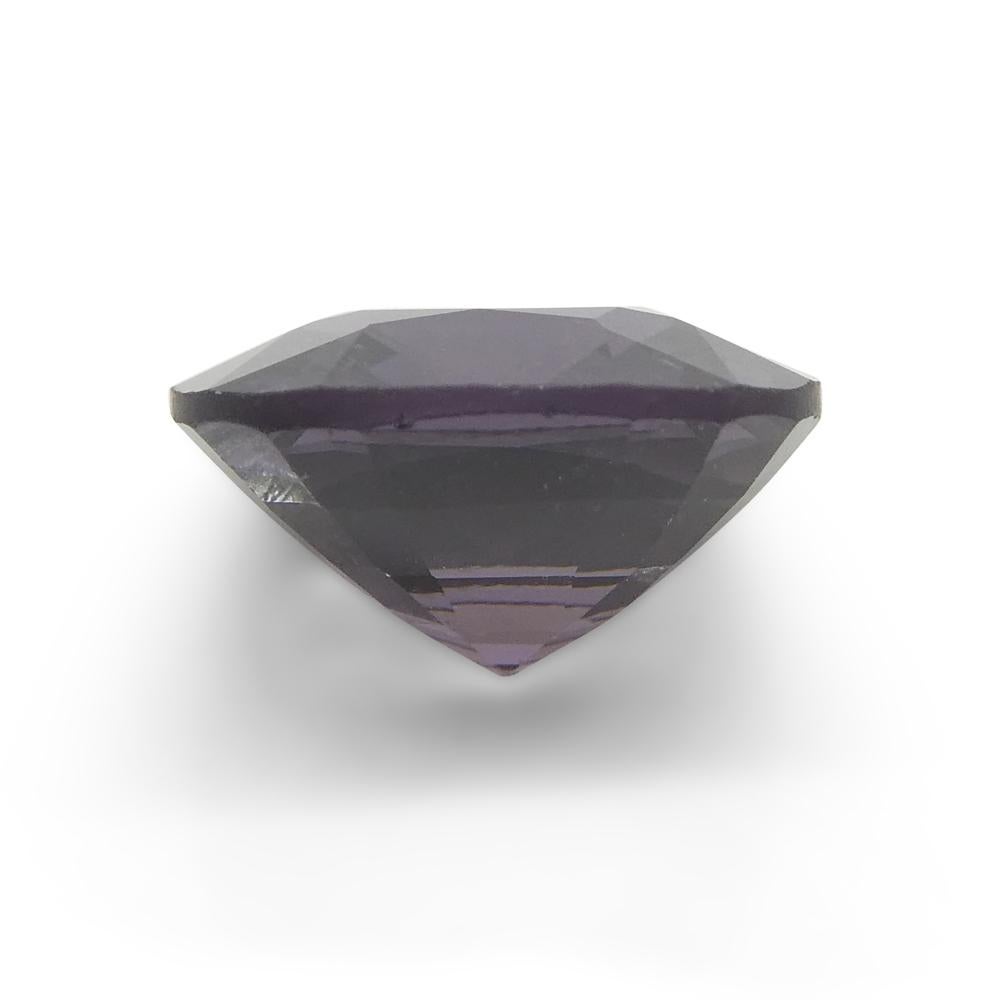 3.4ct Spinello viola rettangolare a cuscino dalla Birmania in vendita 5