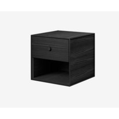 35 Black Ash Frame Box with 1 Drawer by Lassen