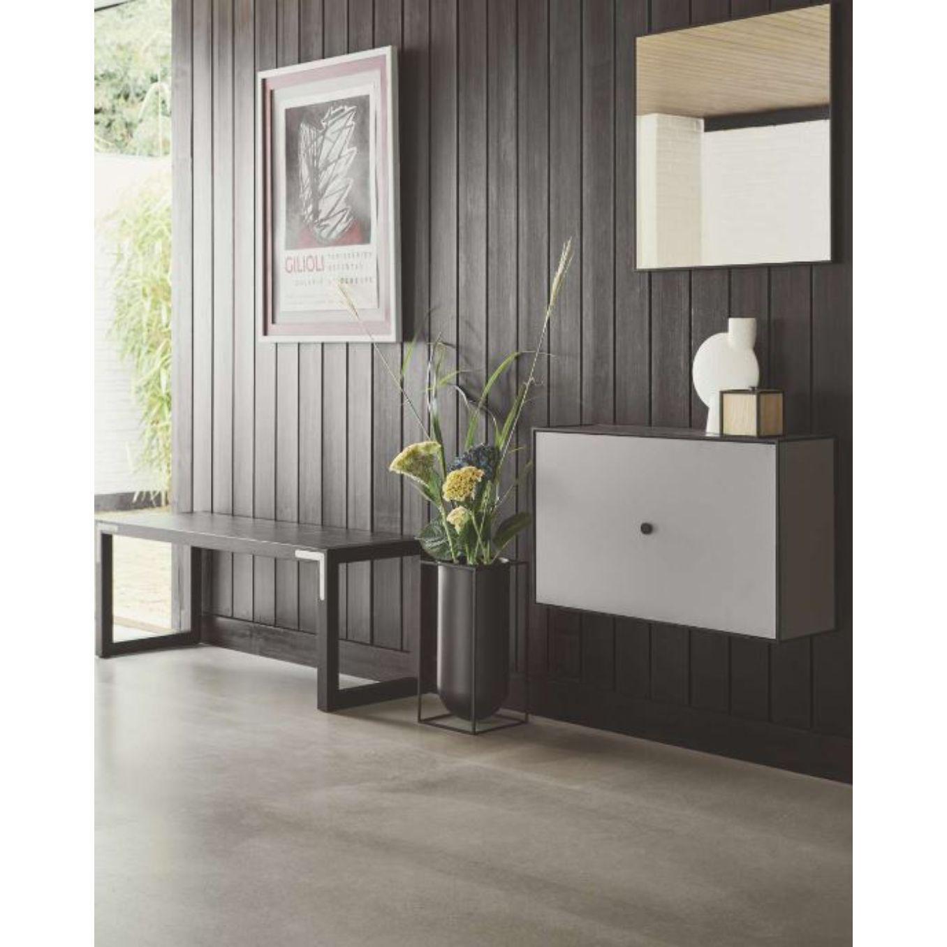 35 Black Ash Frame Box with 1 Drawer by Lassen In New Condition For Sale In Geneve, CH