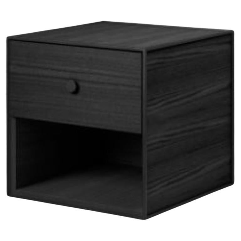 35 Black Ash Frame Box with 1 Drawer by Lassen