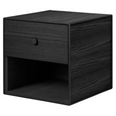 35 Black Ash Frame Box with 1 Drawer by Lassen