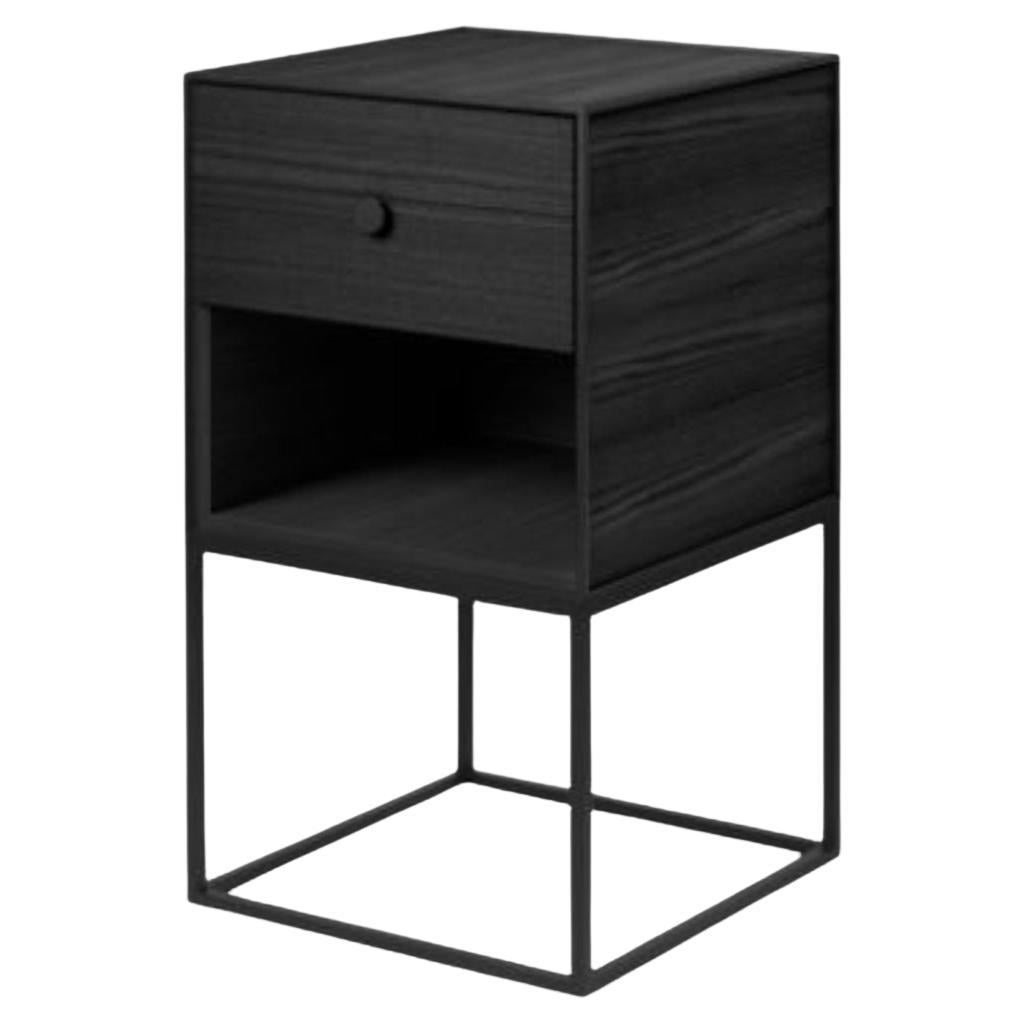 35 Black Ash Frame Sideboard with 1 Drawer by Lassen