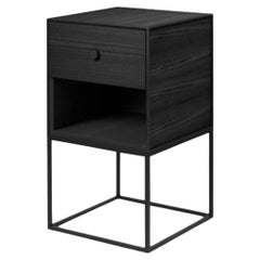 35 Black Ash Frame Sideboard with 1 Drawer by Lassen